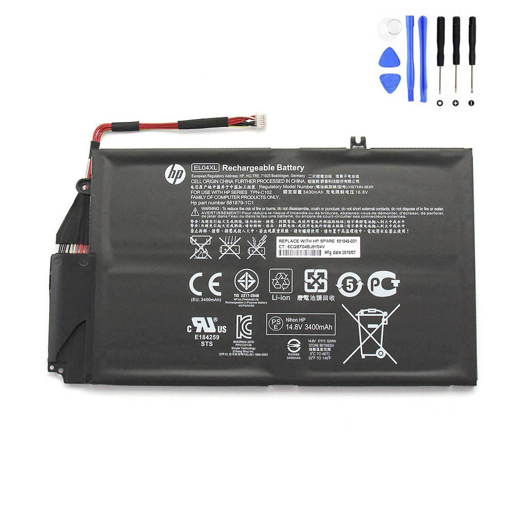 52Wh HP EL04XL Battery