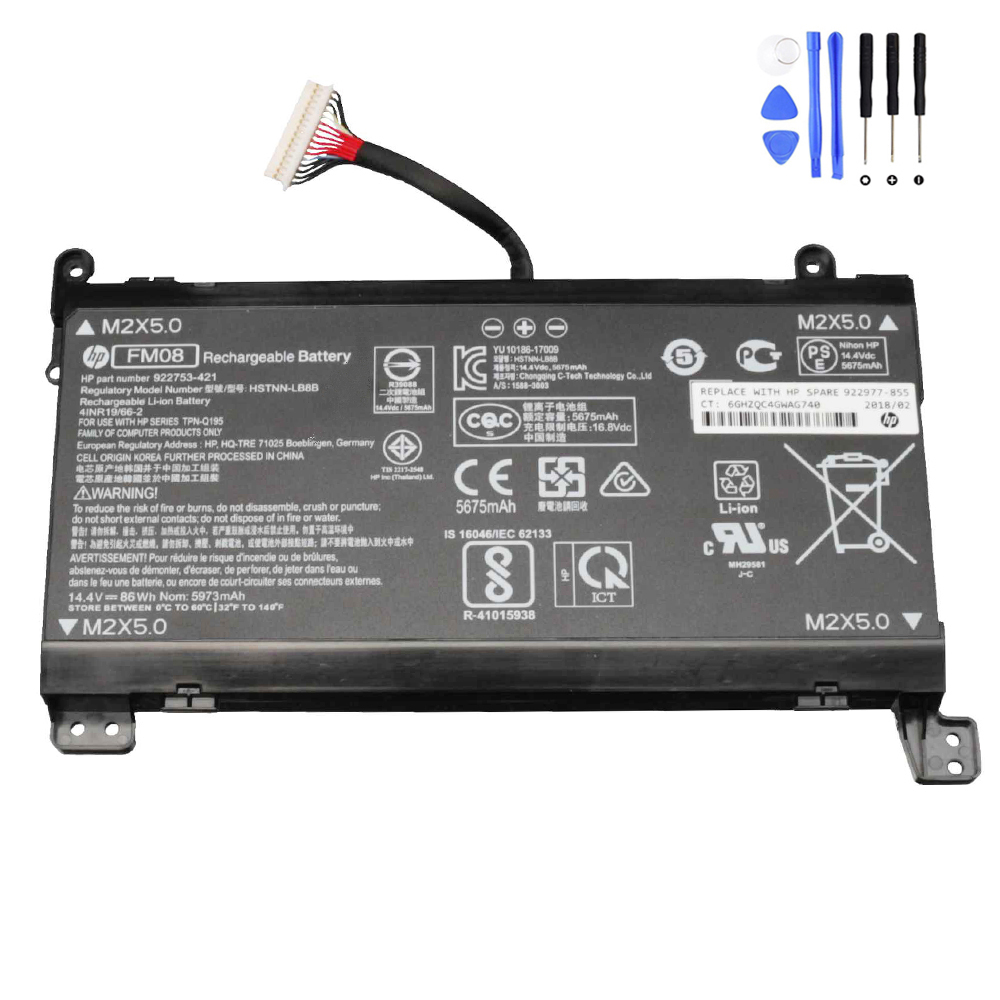 86Wh HP FM08 16Pin Battery