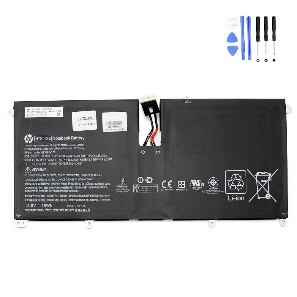 45Wh HP HD04XL Battery
