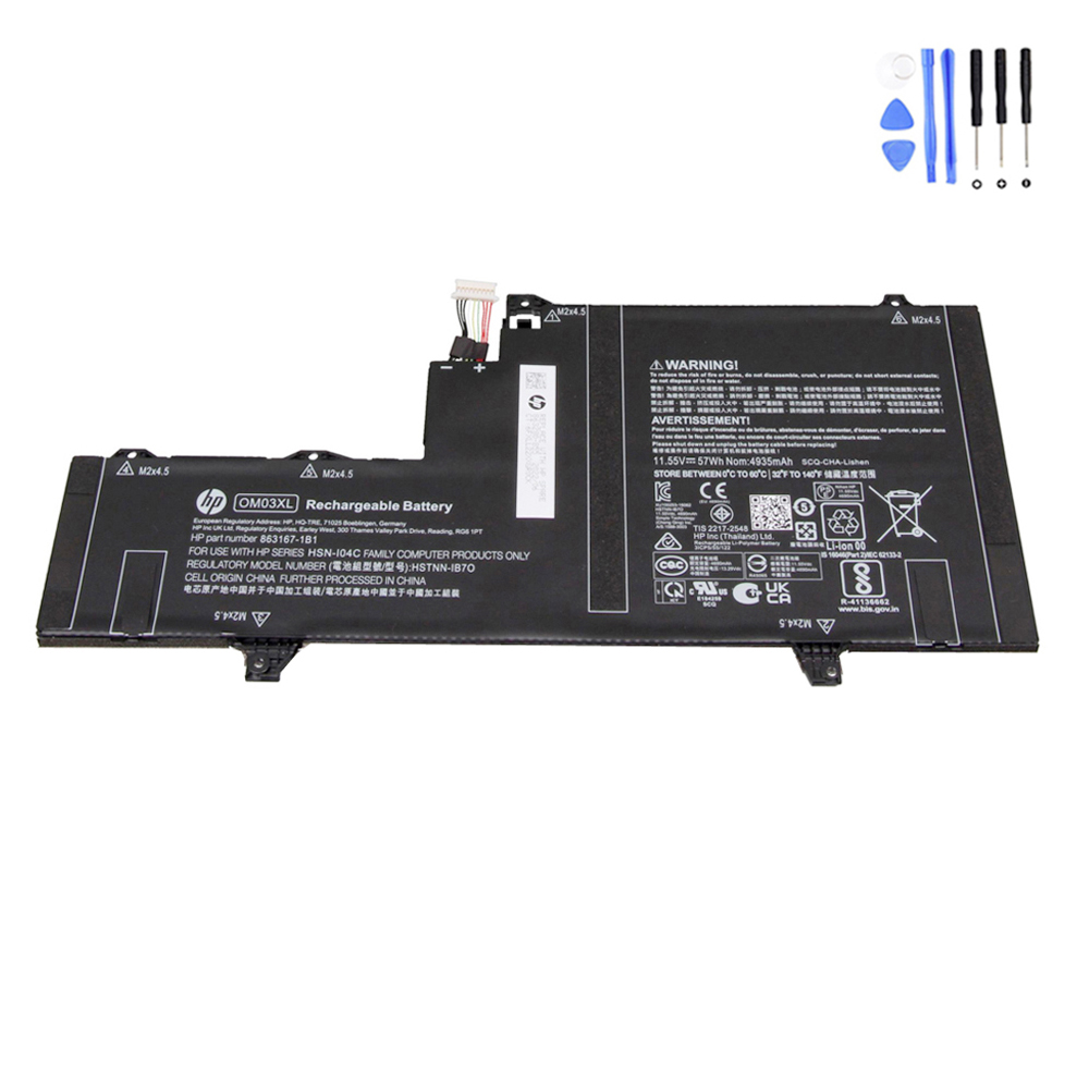 57Wh HP EliteBook x360 1030 G2 OM03XL Battery