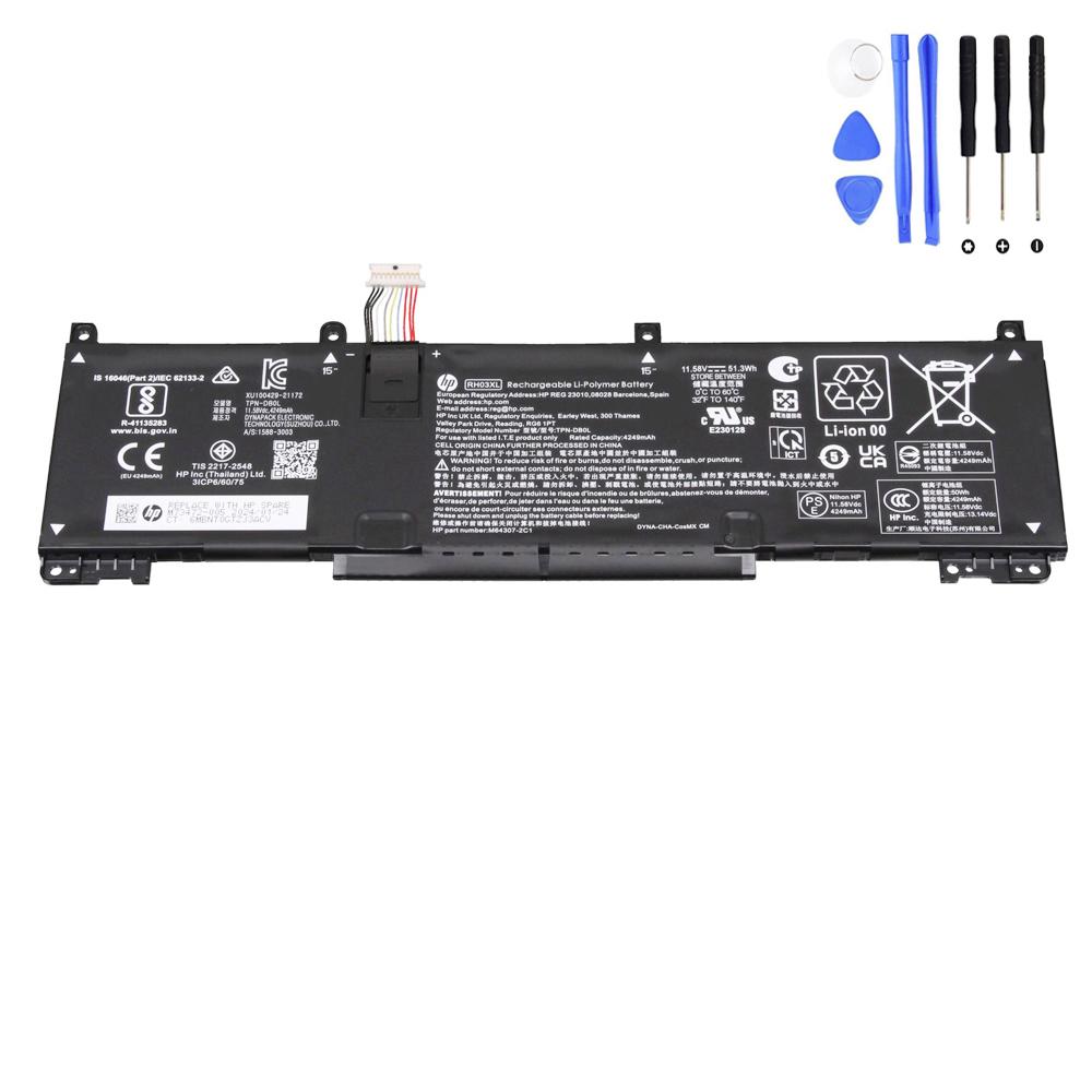 51.3Wh HP RH03XL Battery