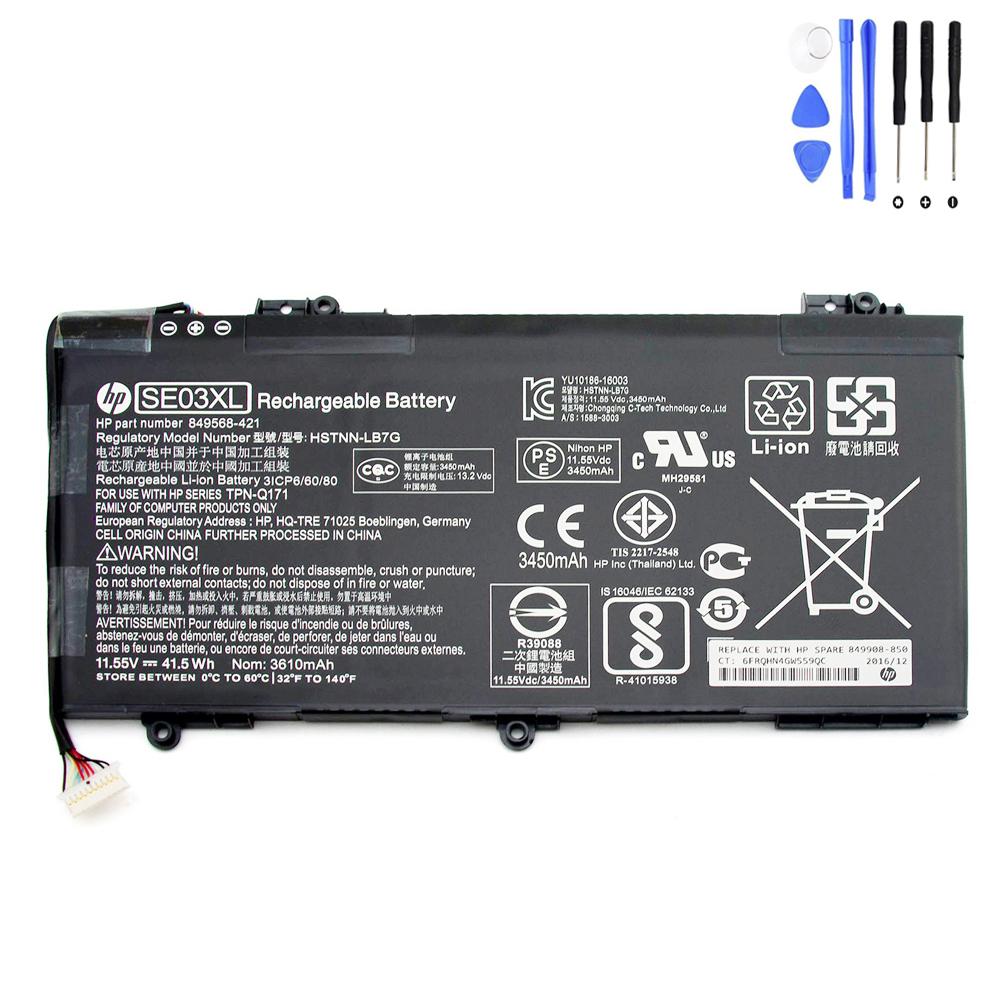41.5Wh HP SE03XL Battery