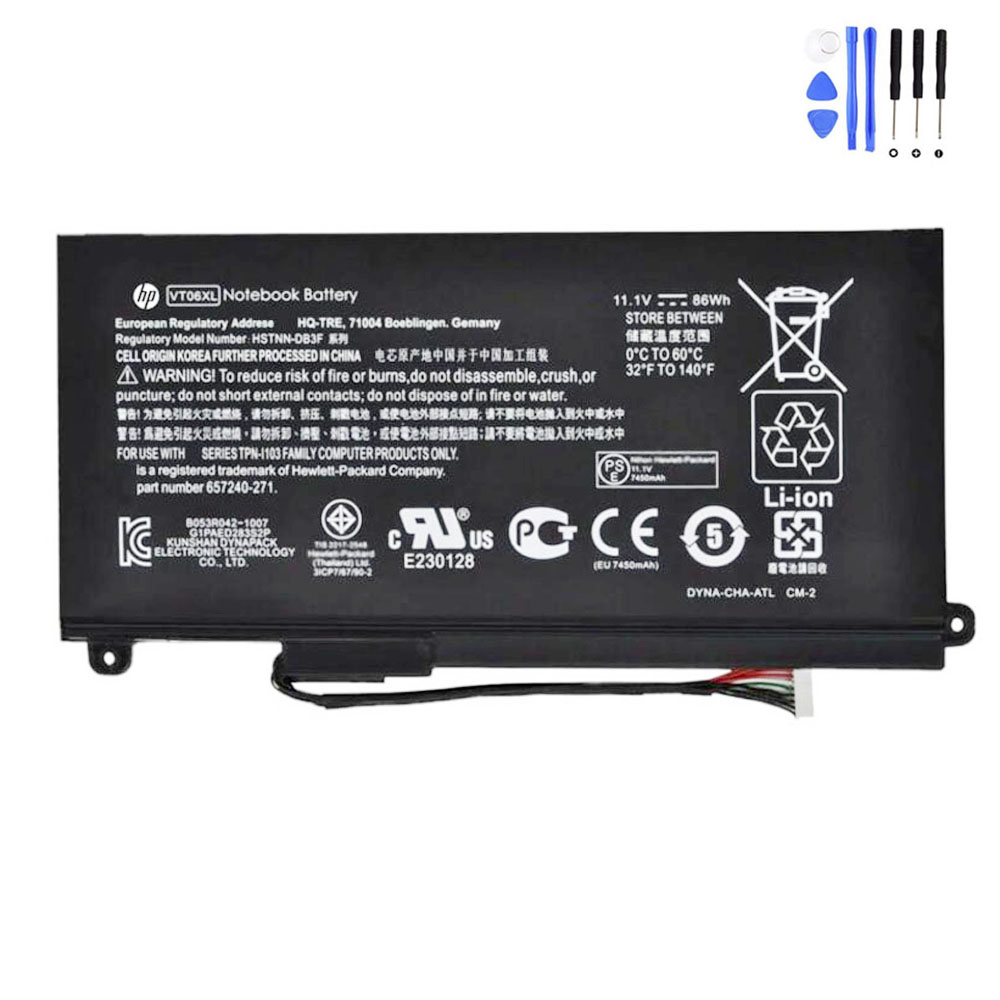 86Wh HP VT06XL Battery