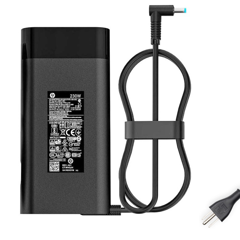 19.5V 11.8A 230W HP 4.5mm 3.0mm AC Adapter Charger with Rounded Corners
