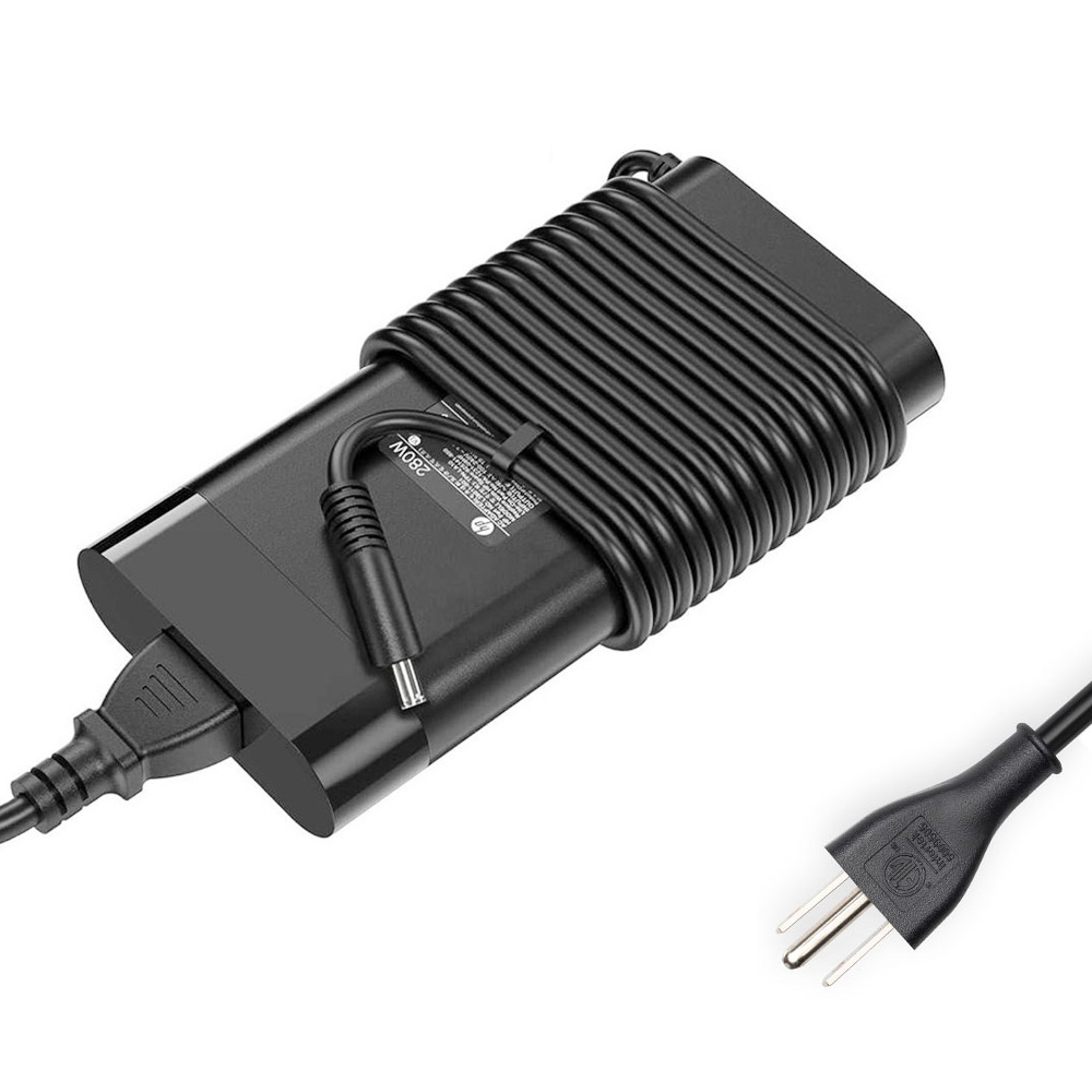 19.5V 14.36A 280W HP 7.4mm 5.0mm AC Adapter Charger with Rounded Corners