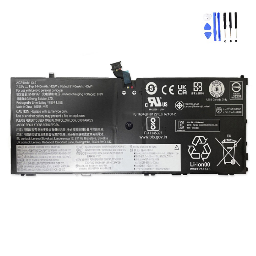 40Wh Lenovo L16L4P91 Battery