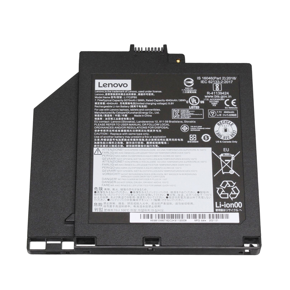 39Wh Lenovo L17C2PB5 Battery