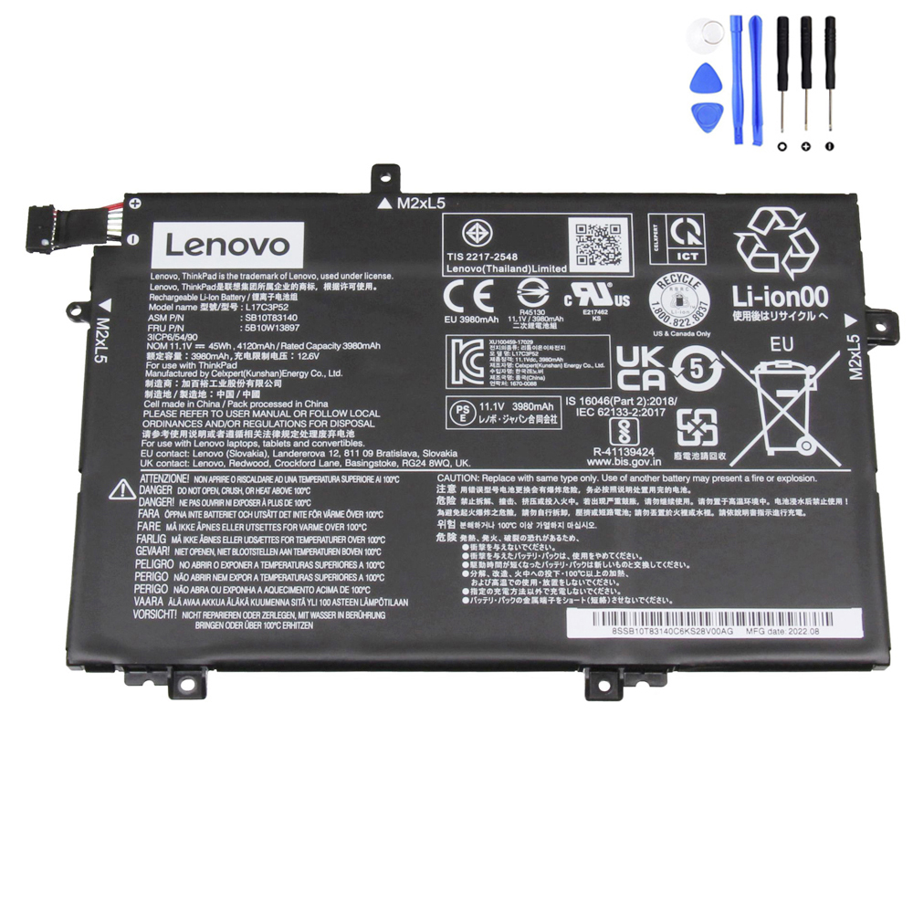 45Wh Lenovo L17C3P52 Battery