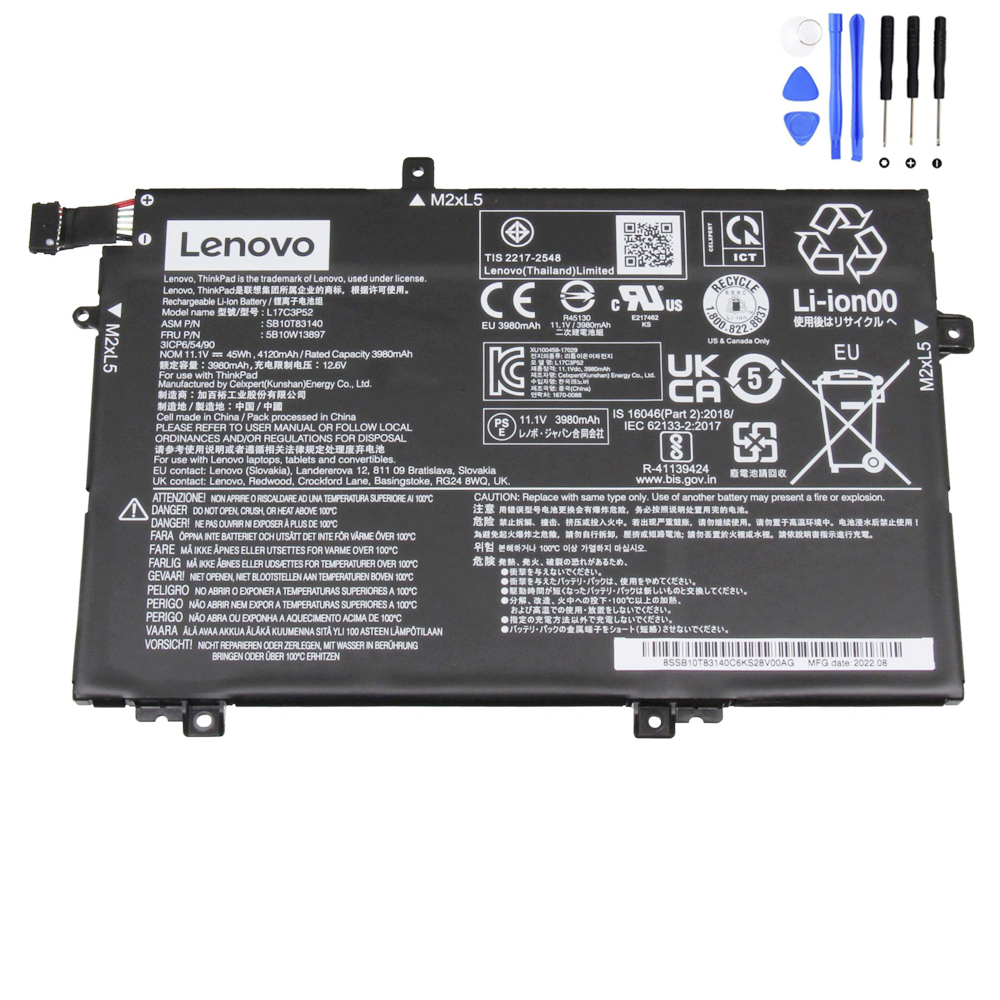 45Wh Lenovo L17L3P52 Battery