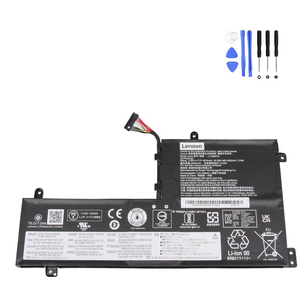 52.5Wh Lenovo L17M3PG1 A Battery