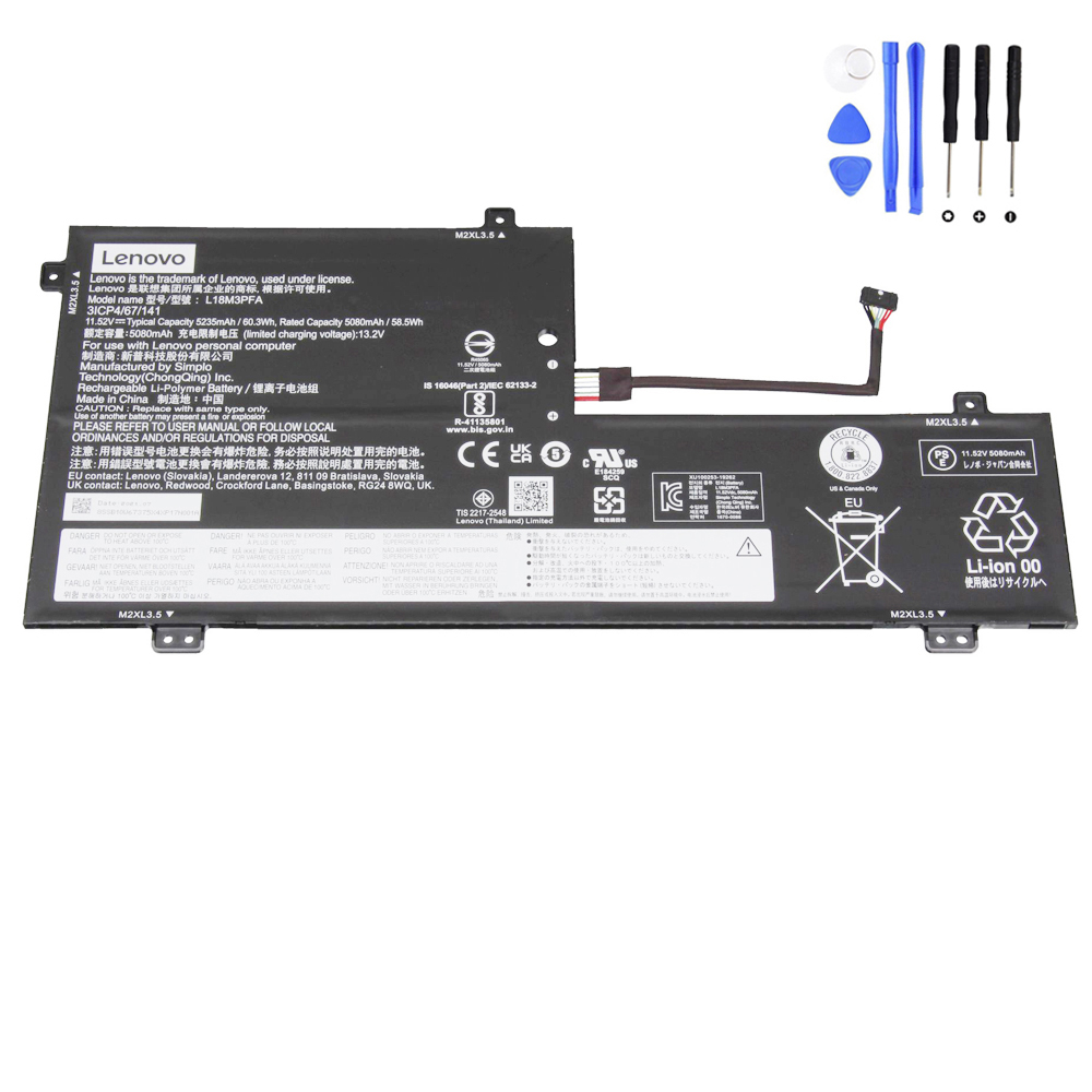 60.3Wh Lenovo L18M3PFA Battery