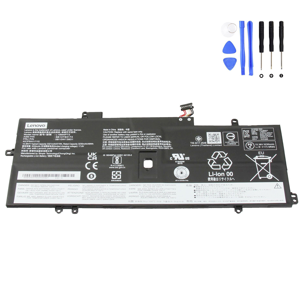 51Wh Lenovo L18M4P72 Battery