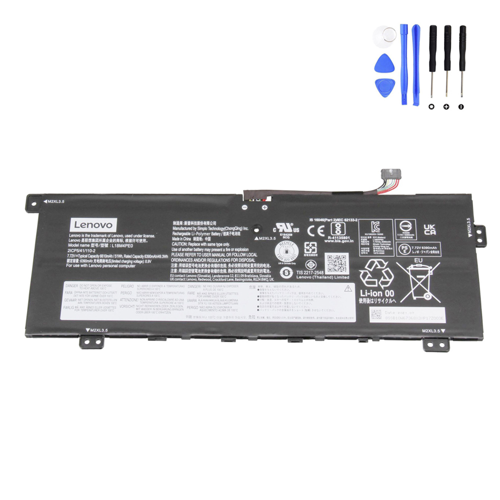 51Wh Lenovo L18M4PE0 Battery