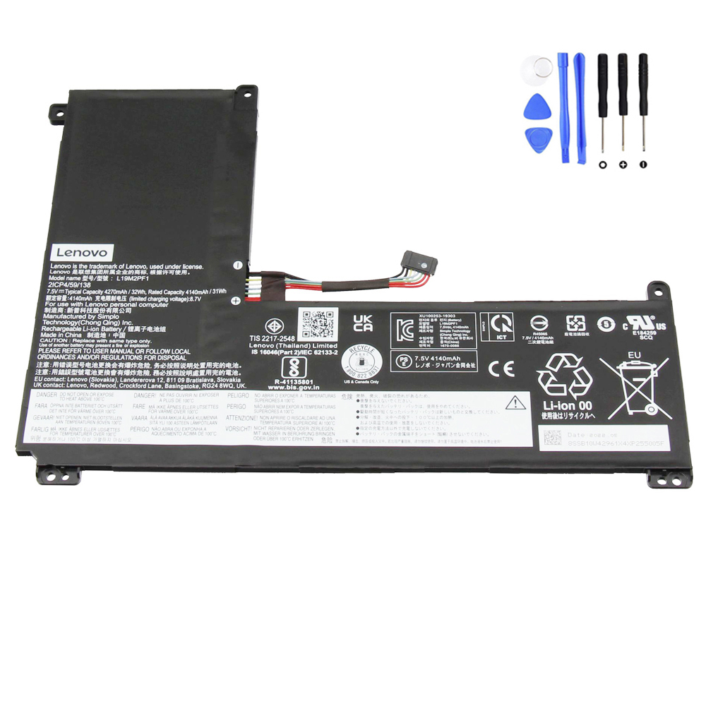 32Wh Lenovo L19M2PF1 Battery