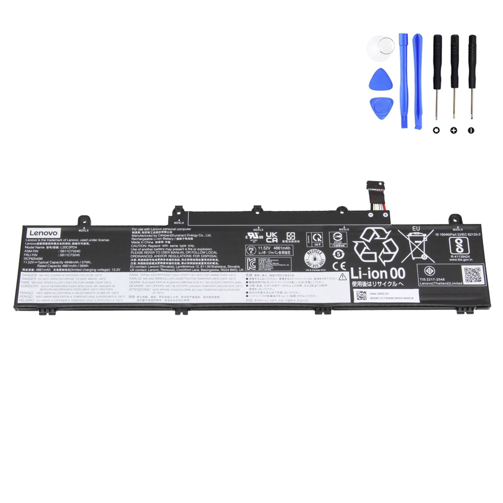 57Wh Lenovo L20C3PD4 Battery