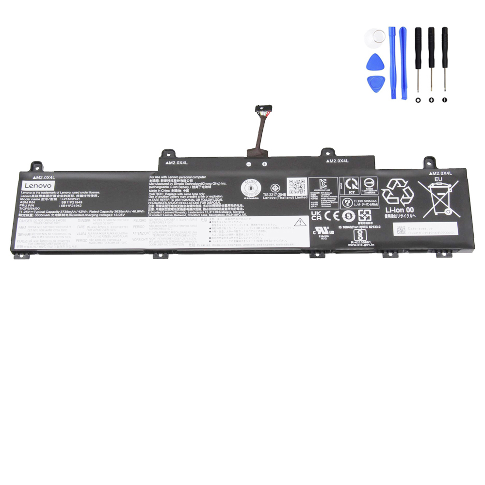 42Wh Lenovo L21M3PG1 Battery