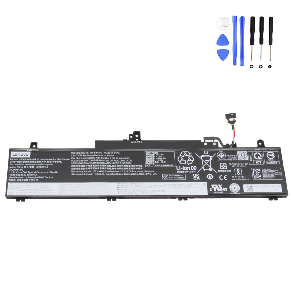 47Wh Lenovo L22B3PG4 Battery