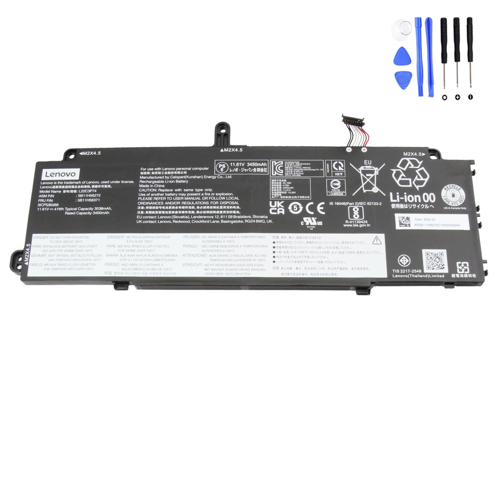 41Wh Lenovo L22C3P74 Battery