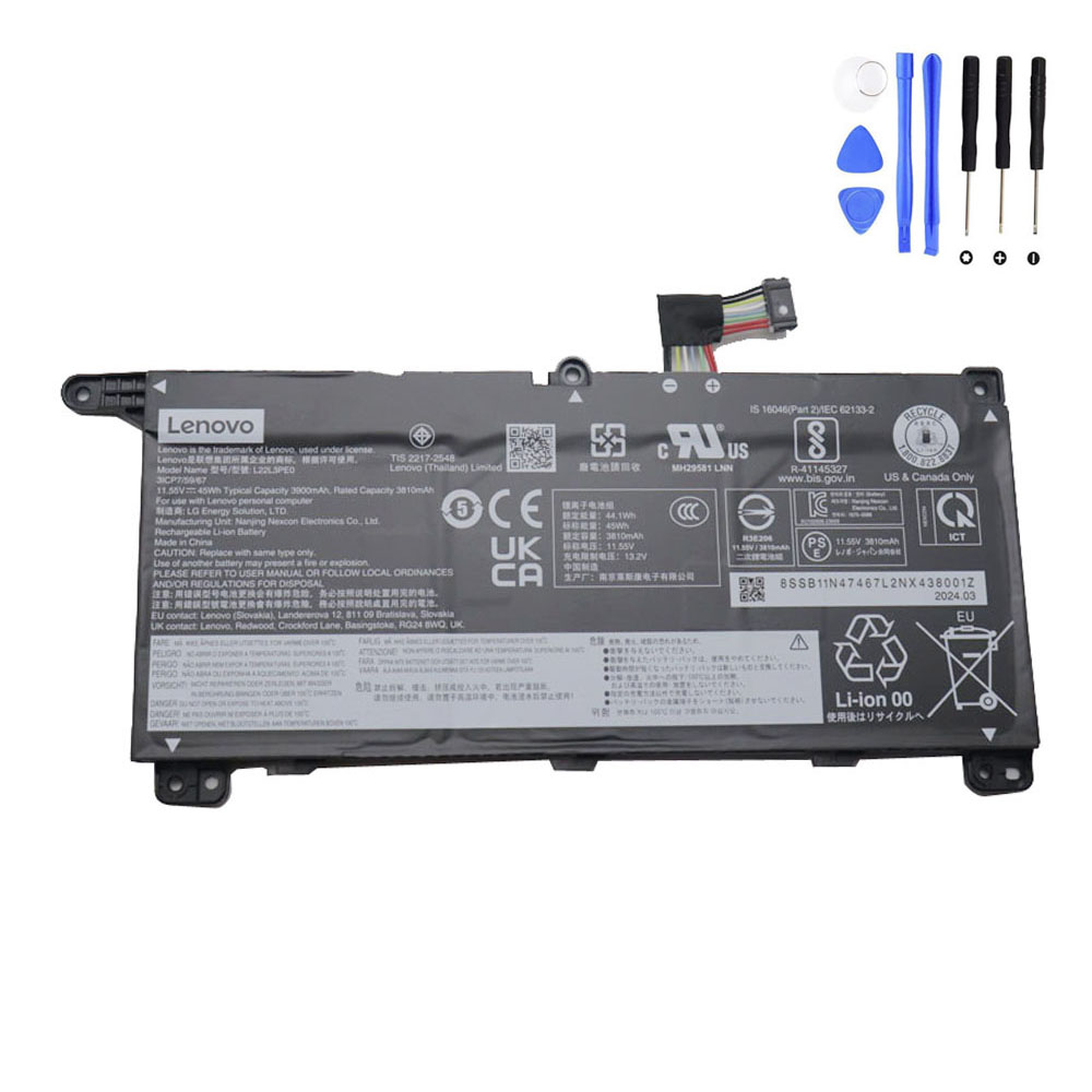 45Wh Lenovo L22D3PE0 Battery