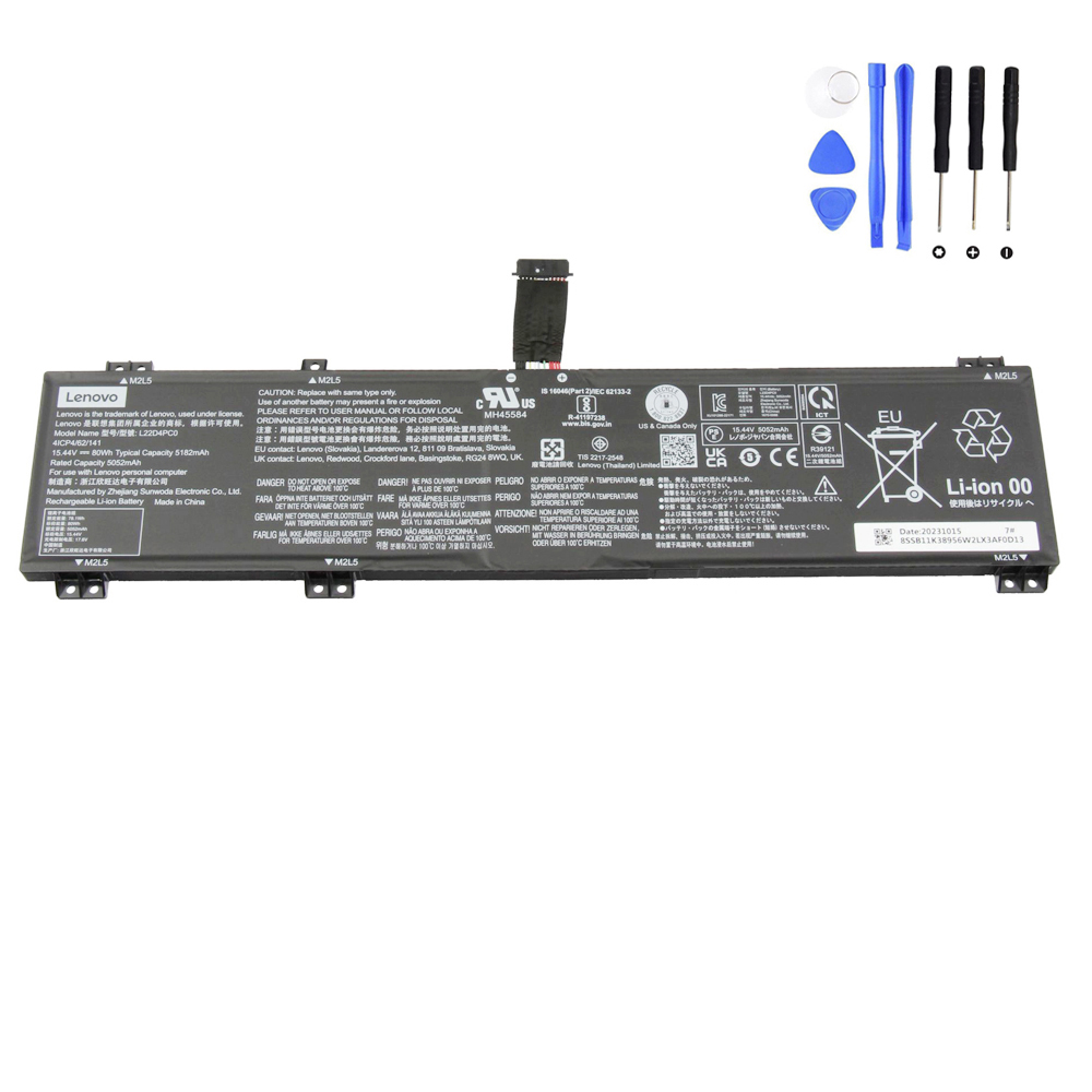 80Wh Lenovo L22D4PC0 Battery