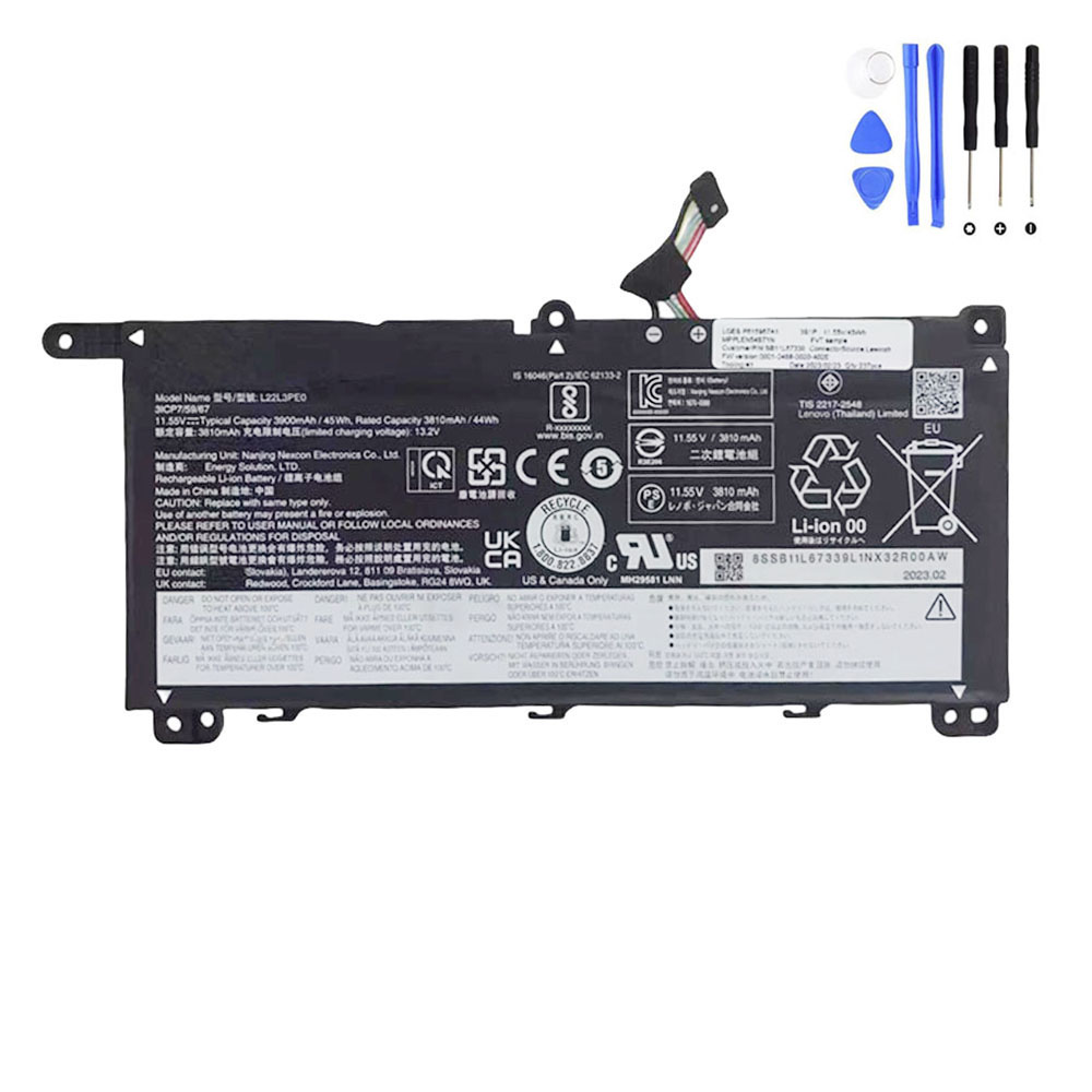 44Wh Lenovo L22M3PE0 Battery