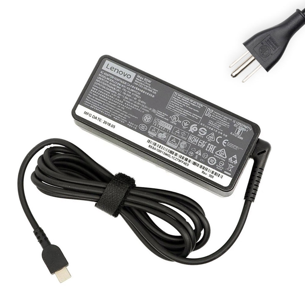 20V 3.25A 65W Lenovo USB-C AC Adapter Charger compatible with T480