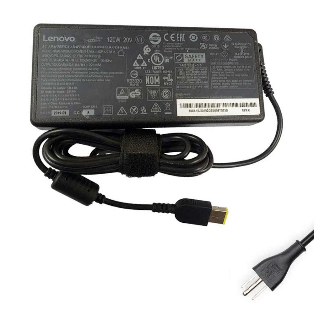 20V 6A 120W Lenovo Slim Tip AC Adapter Charger