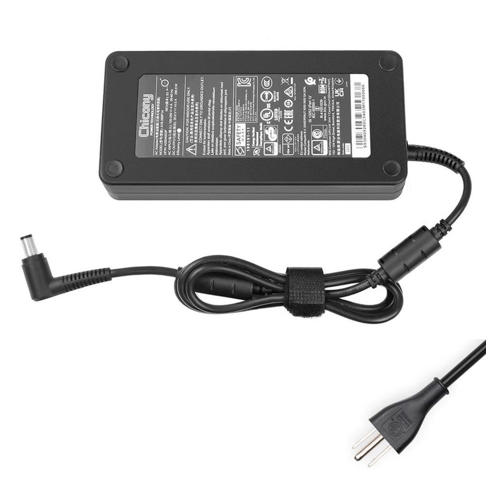 20V 14A 280W MSI 7.4mm 5.0mm AC Adapter Charger