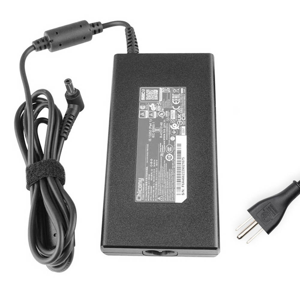 20V 9A 180W MSI 5.5mm 2.5mm AC Adapter Charger