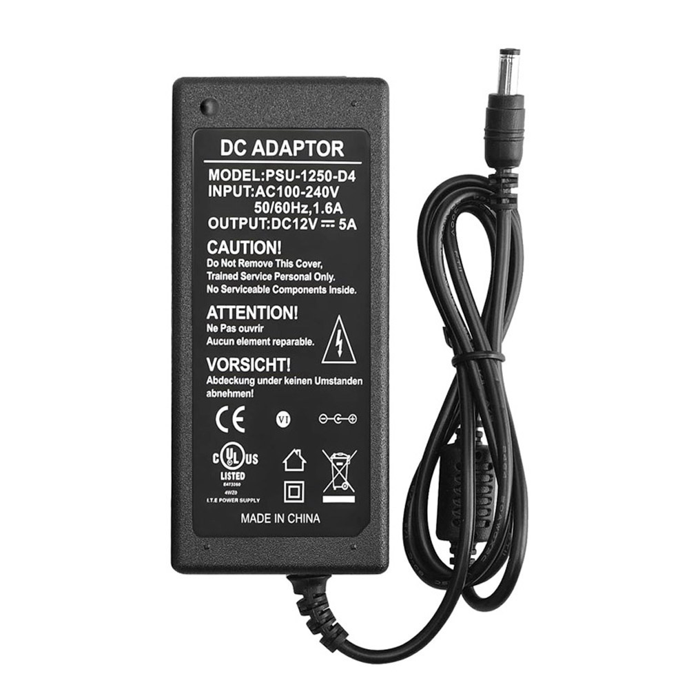 12V 5A 60W Delta 5.5mm 2.5mm AC Adapter Charger - Image 2