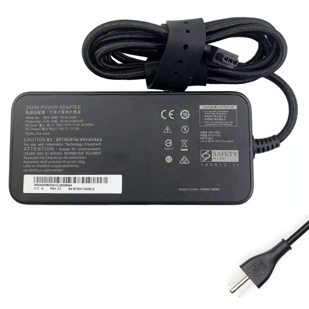 19V 13.16A 250W Razer(Delta) AC Adapter Charger