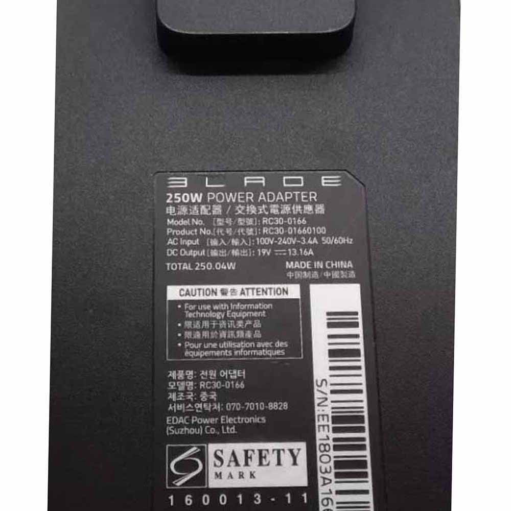 19V 13.16A 250W Razer RC30-0166 AC Adapter Charger - Image 3
