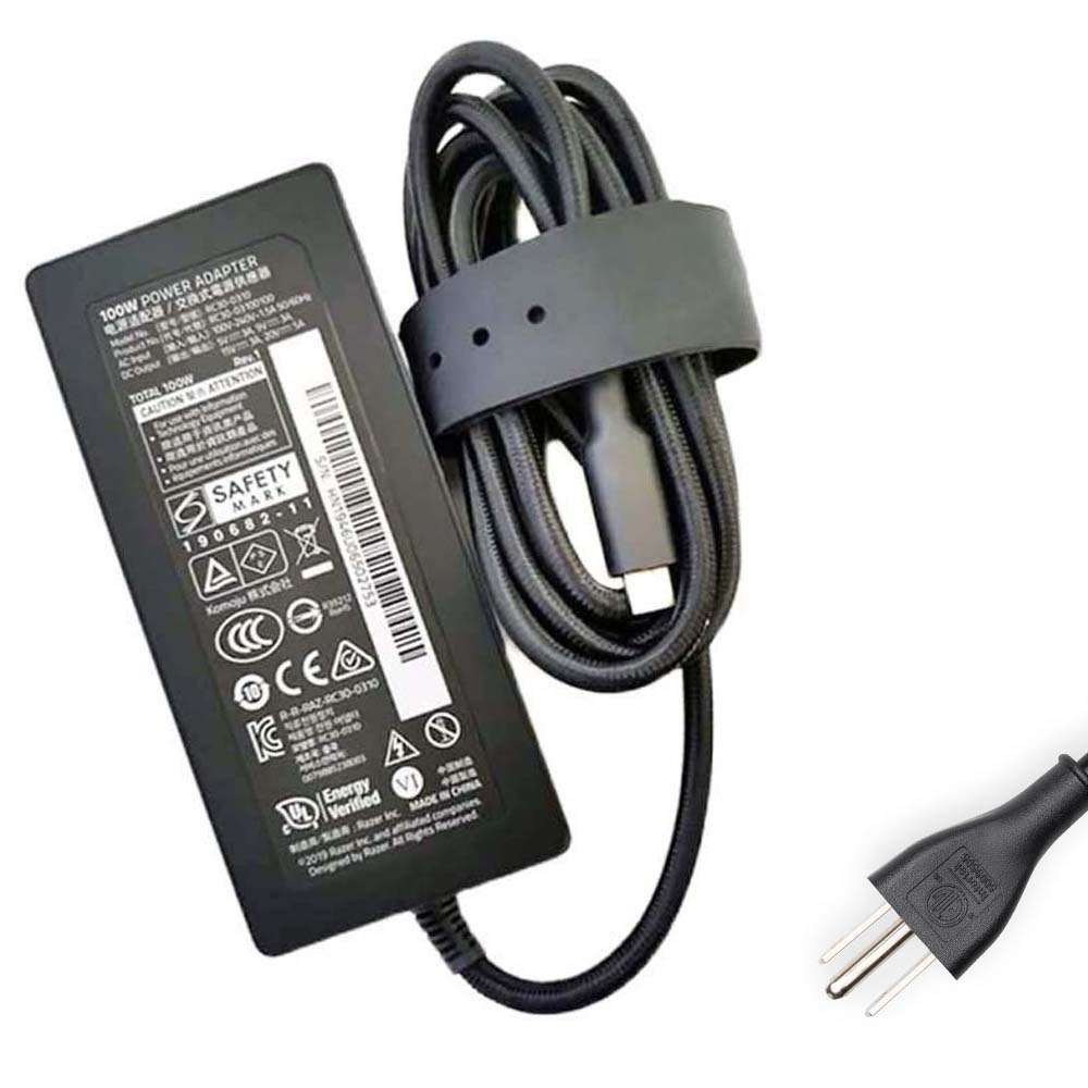 20V 5A 100W Razer USB-C Adapter Charger