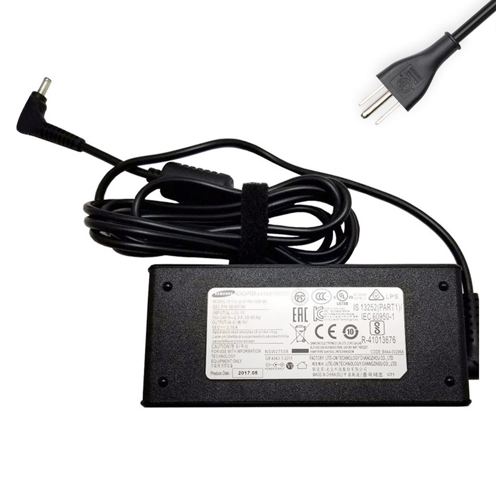 19V 3.16A 60W Samsung 3.0mm 1.0mm AC Adapter Charger - Image 2