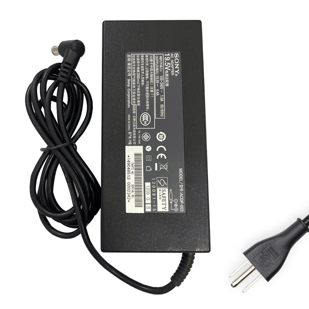 19.5V 4.4A 85W Sony 6.5mm 4.4mm TV Adapter Charger