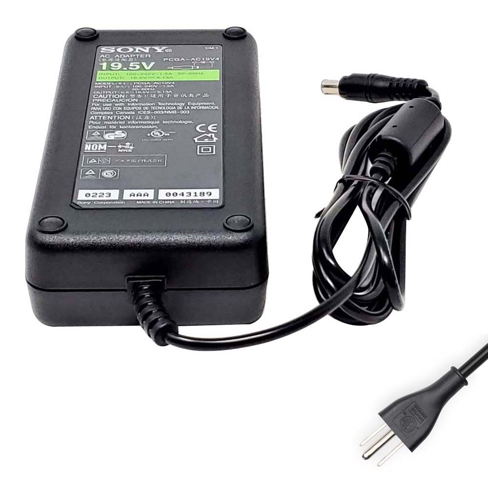 19.5V 6.15A 120W Sony 6.5mm 4.4mm AC Adapter Charger