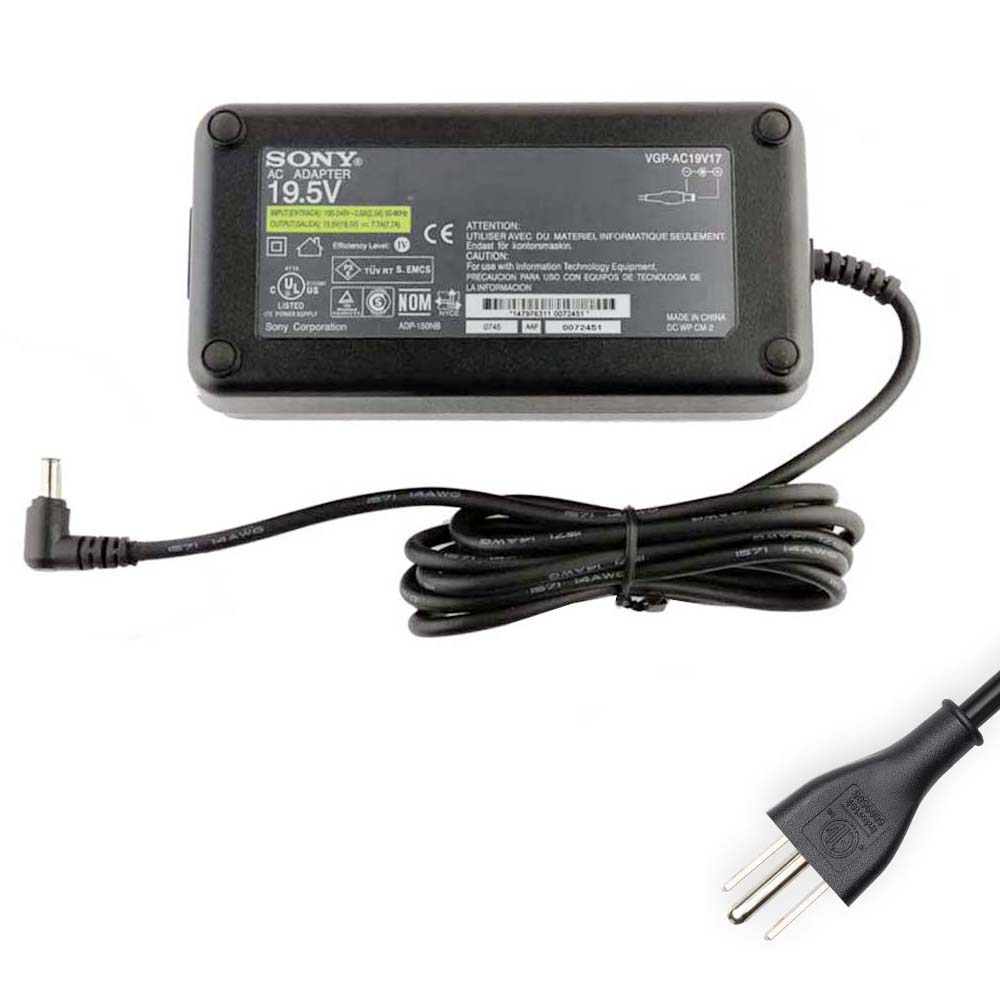 19.5V 7.7A 150W Sony 6.5mm 4.4mm AC Adapter Charger