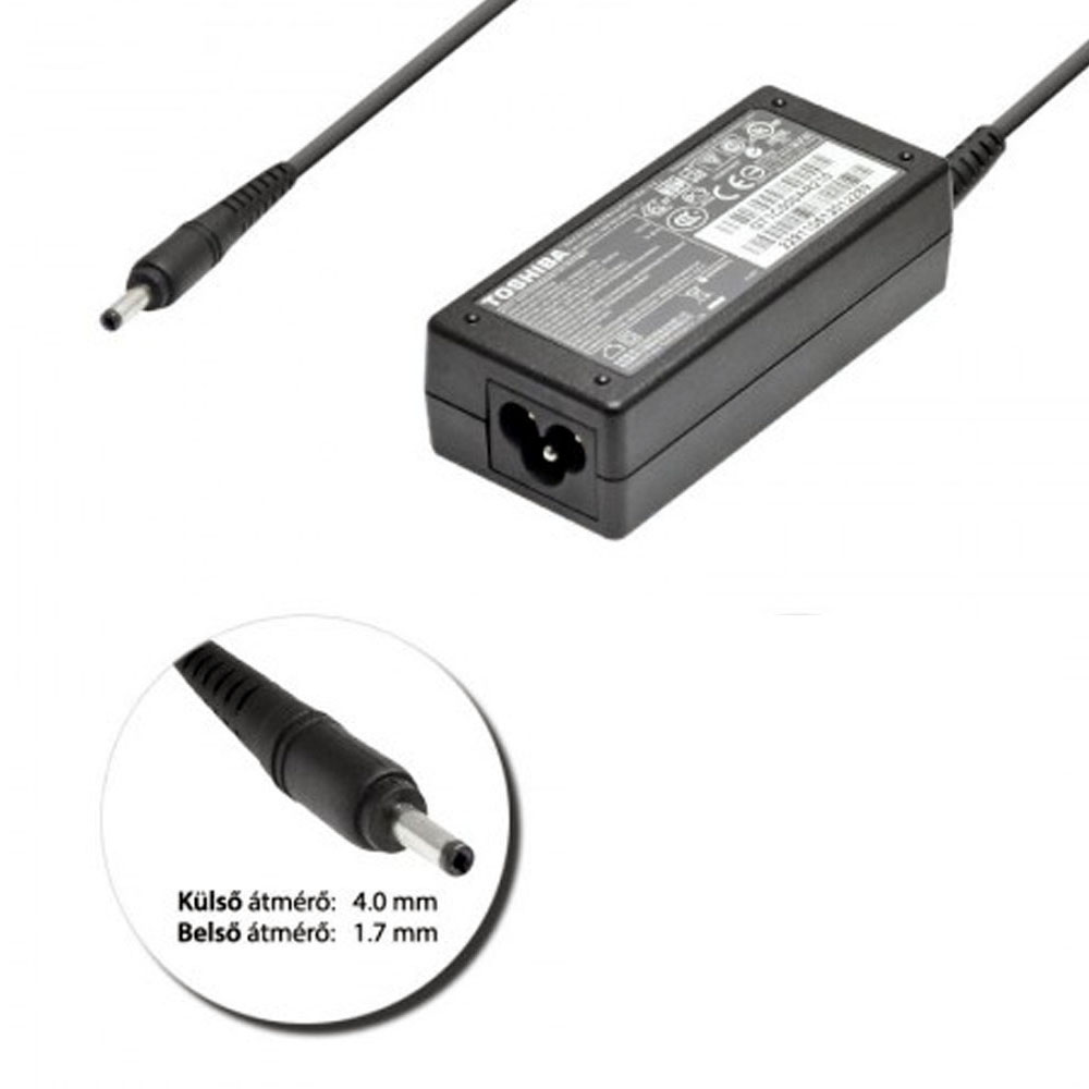 19V 2.37A 45W Toshiba 4.0mm 1.7mm AC Adapter Charger - Image 2