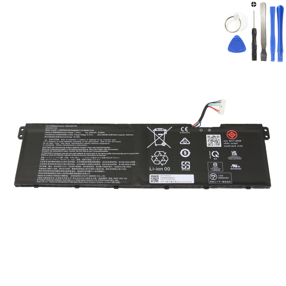45.6Wh Acer HQ24U2S1P4E Battery