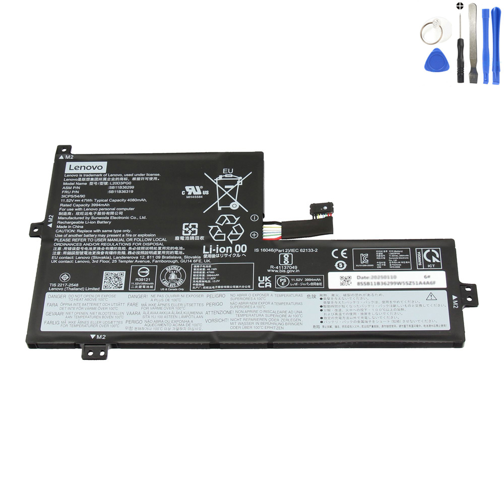 47Wh Lenovo L20D3PG0 Battery