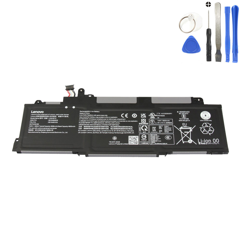 58Wh Lenovo L24D3P73 Battery