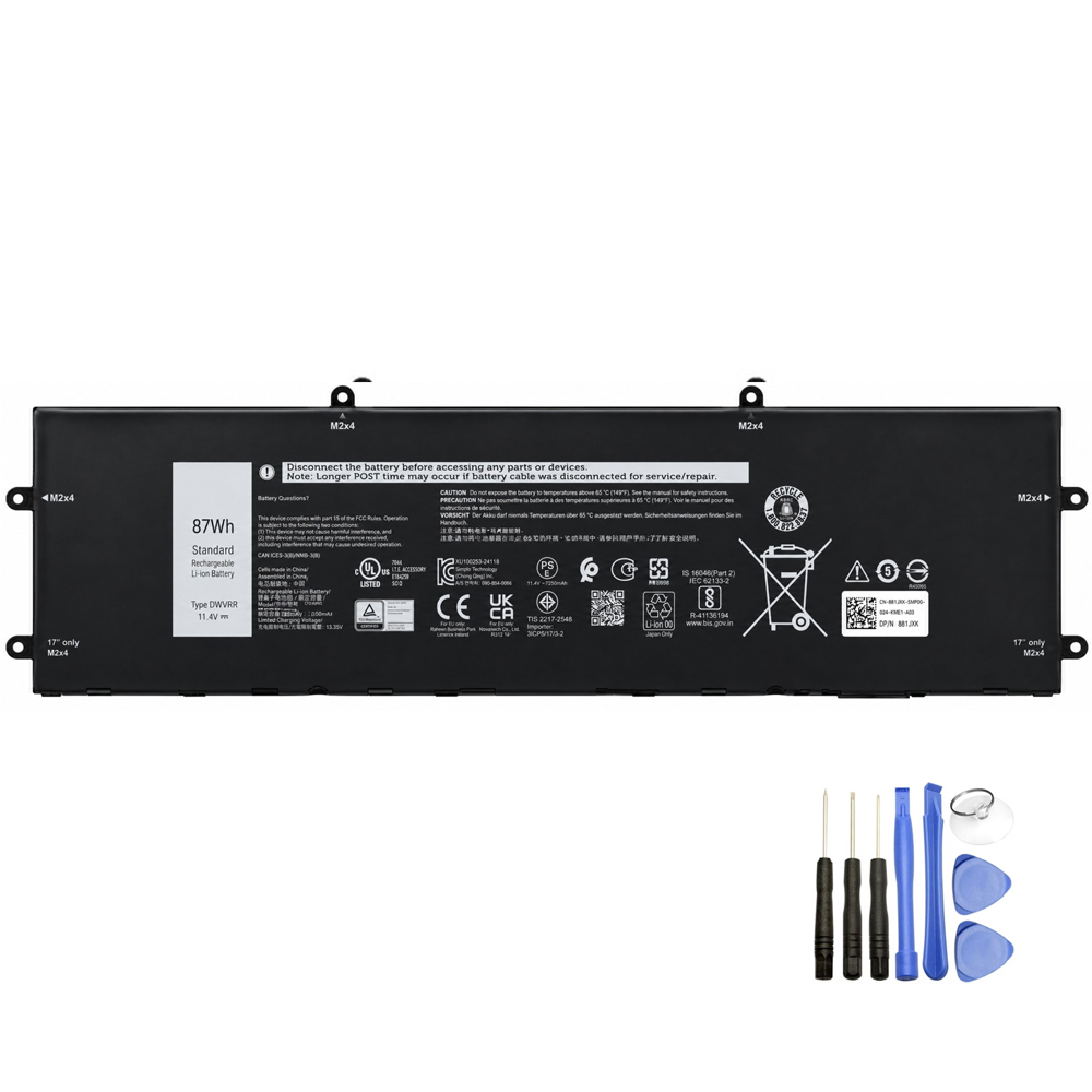 Replacement 87Wh Dell DWVRR Battery