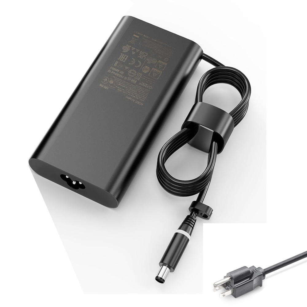 19.5V 9.23A 180W Replacement Dell 7.4mm 5.0mm Curved AC Adapter Charger